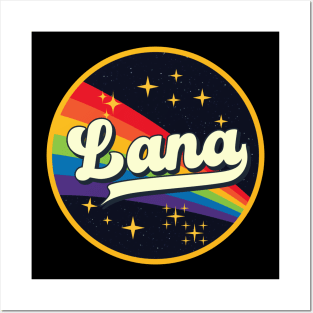 Lana // Rainbow In Space Vintage Style Posters and Art